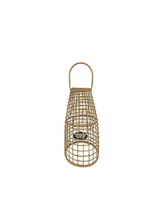 Art et Lumiere Φαναράκι Bamboo Επιδαπέδιο Φυσικό Μπεζ 30.5x30.5x54εκ.