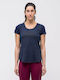 Alpine Hemp Print Γυναικείο T-shirt Μπλε