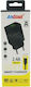Andowl Charger with 2 USB-A Ports and Cable Lightning Blacks (CX-17)