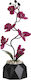 Inart Plantă Artificială în Ghiveci Mic Fuchsia 35cm 1buc