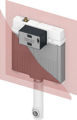 Tece Box Octa F Built-in Plastic Rezervor de toaletă Rectangular Presiune scăzută