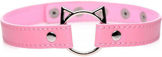 XR Master Series Kinky Kitty Collar Ring Slim Choker Pink