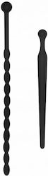 Shots Ouch! Urethral Sounding Set Extensor Set de dopuri de silicon pentru începători Black