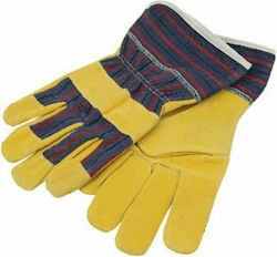 Grasher Gartenarbeit Leder-Baumwolle Sicherheitshandschuhe