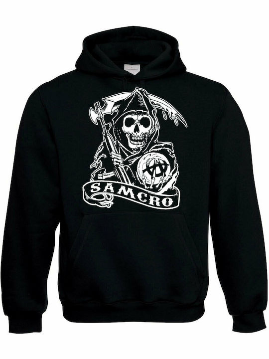 Pegasus Samcro - Design 02 Φούτερ με Κουκούλα Sons of Anarchy Μαύρο