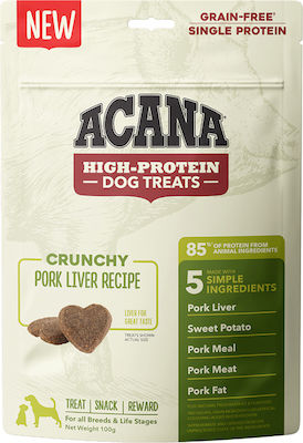 Acana Crunchy Pork Liver Recipe Dog Treat with Pork and Liver 100gr A16-06.62.0100