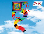 Gunther Stunt Kite Kite Tesatura cu coadă și sfoară 97x58cm