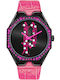 Police Moana Women's Watch with Fuchsia Leather Strap