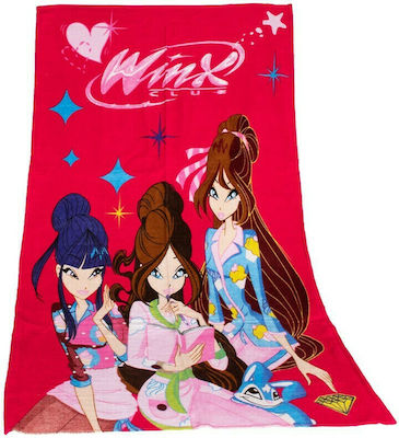 Papillon Kids Winx Girls Παιδική Πετσέτα Θαλάσσης Φούξια 160x75εκ.