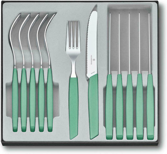 Victorinox Swiss Modern Set de Tacâmuri Verzi 12buc