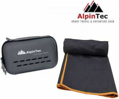 AlpinPro Dryfast Πετσέτα Σώματος Microfiber Μαύρο 180x90εκ.