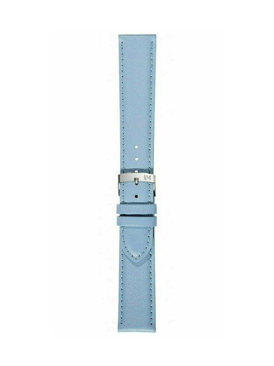 Morellato Grafic Leather Strap Light Blue 22mm