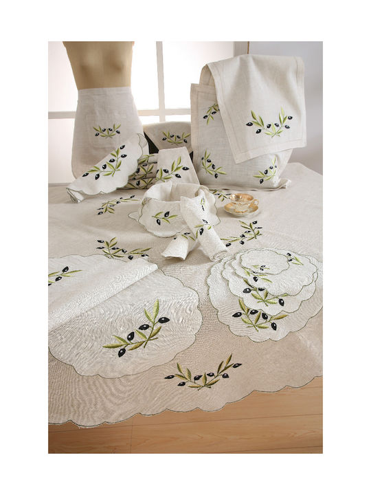 Silk Fashion Сувенир Текстил Бежов 12x12см 12бр