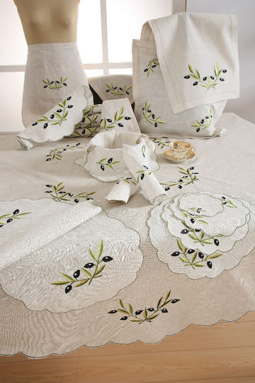Silk Fashion Сувенир Текстил Бежов 12x12см 12бр