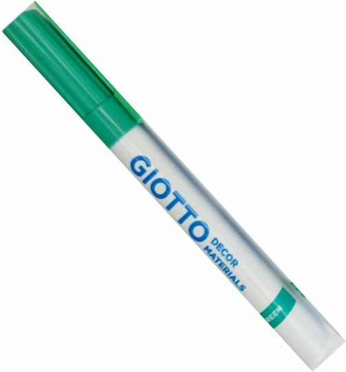 Giotto Decor Materials Μαρκαδόρος Πράσινος για Ξύλο, Γυαλί και Δέρμα