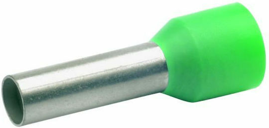 SAS Insulated Wire Ferrule Terminal 6mm² Green 100pcs AK-AK-078