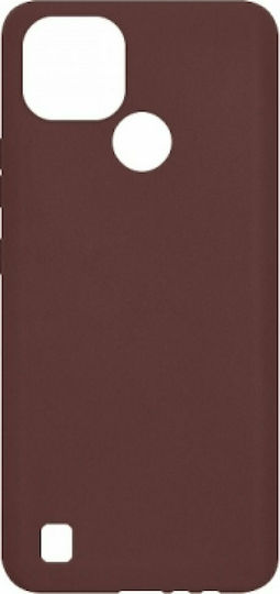 Senso Soft Touch Back Cover Silicone Burgundy (Realme C21)