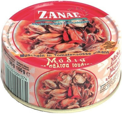 Zanae Mussels Spicy 160gr