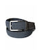 Funky Buddha Men's Knitted Belt Navy Blue