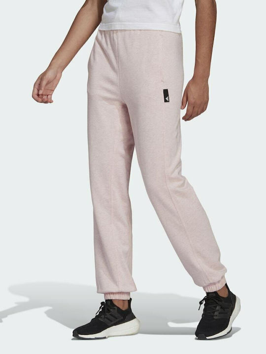 adidas Sportswear Studio Lounge Παντελόνι Φόρμας Botanic Pink Melange