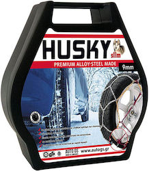 Husky No 65 Snow Chains with Thickness 9mm for Passenger Car 2pcs