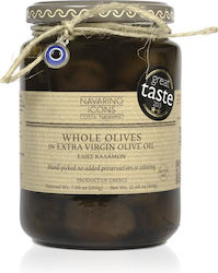 Navarino Icons Măsline Kalamon în ulei de măsline extravirgin 360gr