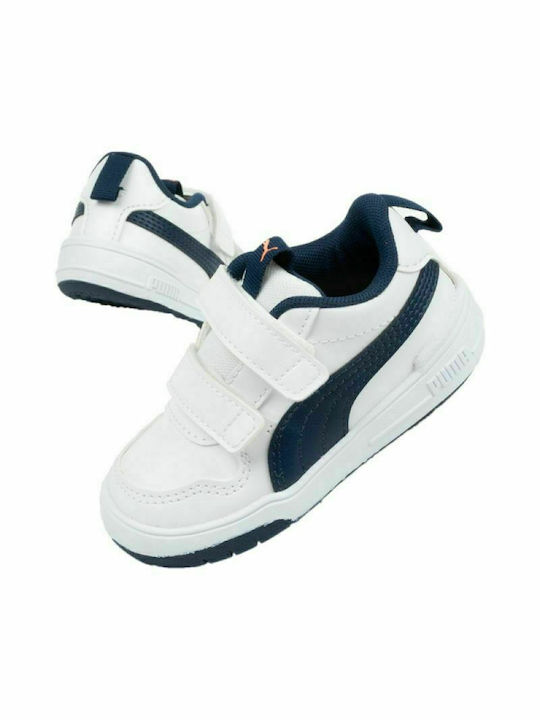 Puma Παιδικό Sneaker Multiflex με Σκρατς Λευκό
