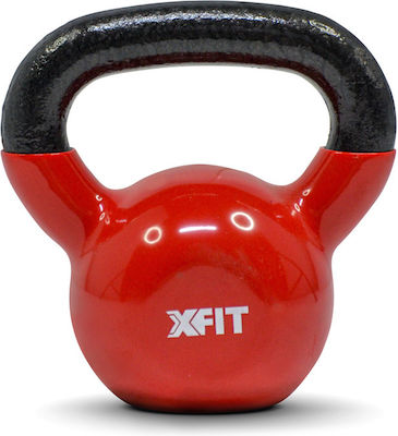 X-FIT Red Vinyl Kettlebell 6kg