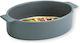 Viosarp Oval Feuerfestes Geschirr Keramik 24x16x5.8cm 1Stück Anthracite
