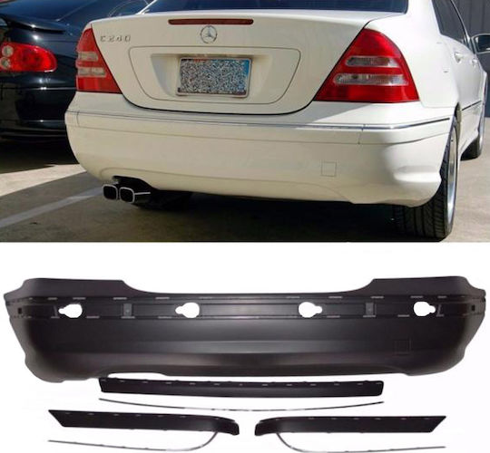 Carner Stoßstange Auto Rückseite Kompatibel mit Mercedes-Benz C Klasse W203 2000-2007 C32 AMG Aussehen