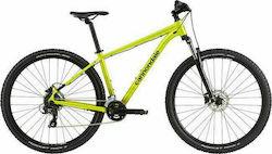Cannondale Trail 8 27.5" 2021 Κίτρινο Mountain Bike με 8 Ταχύτητες και Υδραυλικά Δισκόφρενα