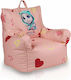 Armchair Τalking Angela with Armrests Pink 53x37x70cm