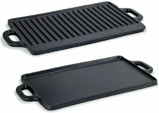 Proton SM202 Baking Plate Double Sided with Cast Iron Flat & Grill Surface 37x23cm