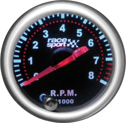 Carner Car Voltmeter Analog Instrument 52mm Racesport Mirror Look Tinted with 7 Colors