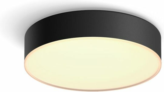 Philips Smart Deckenleuchte 26.1cm Schwarz mit Integrierter LED und Fernbedienung
