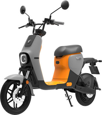 Segway B110S Ηλεκτρικό Μηχανάκι Ισχύος 850W με Τελική Ταχύτητα 45km/h Αυτονομίας 105km Γκρι-Πορτοκαλί Πορτοκαλί