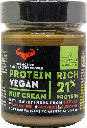 Sisinni Vegan Βούτυρο Ξηρών Καρπών με Έξτρα Πρωτεΐνη Vegan 320gr