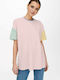 Only Damen Oversized T-shirt Rosa