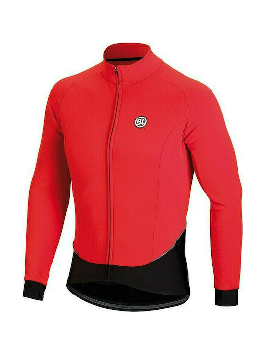 Bicycle Line BL44704-003 Ανδρική Μακρυμάνικη Μπλούζα Road Bike Κόκκινη