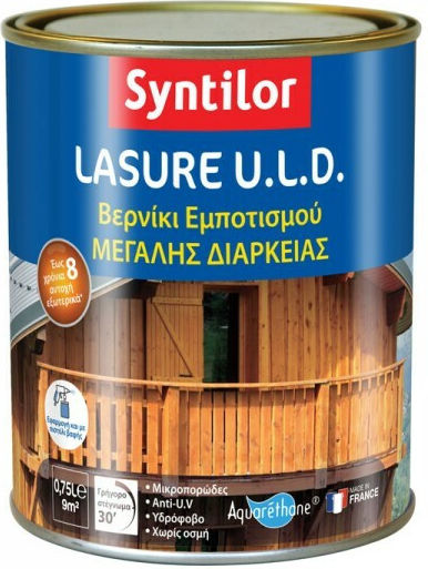 Syntilor Lasure Aquarethane ULD Βερνίκι Εμποτισμού Νερού Άχρωμο Σατινέ 2.5lt