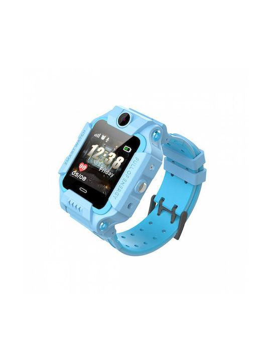 Ezra Kinder Smartwatch mit Kautschuk/Plastik Armband Hellblau