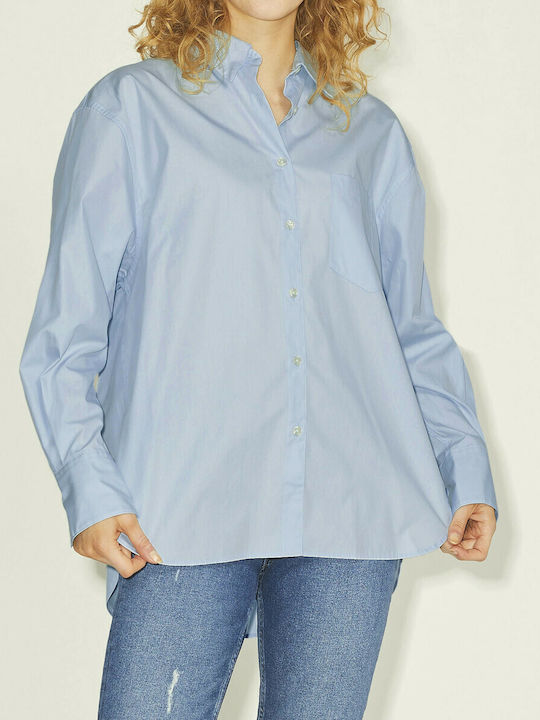Jack & Jones Women's Monochrome Long Sleeve Shirt Cashmere Blue
