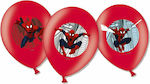 Set of 6 Balloons Latex Red Spiderman 28cm