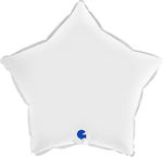 Balloon Foil Birthday-Celebration Star White 46cm