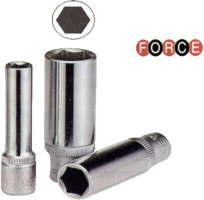 Force Socket Hex Long with Square Drive 1/4" Diameter 4.5mm