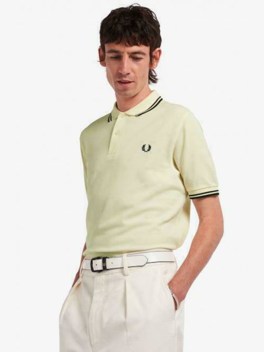 Fred Perry Herren Kurzarmshirt Polo Beige