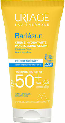 Uriage Bariesun Unscented Moisturizing Cream Waterproof Sunscreen Cream Face SPF50 50ml