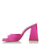 Sante Chunky Heel Mules Fuchsia