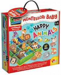 Lisciani Giochi Happy Animals Montessori Educational Toy Knowledge for 1-4 Years Old