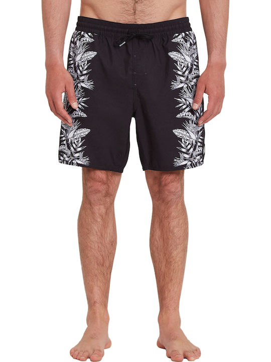 Volcom Novelty Ανδρικό Μαγιό Σορτς Μαύρο με Σχέδια